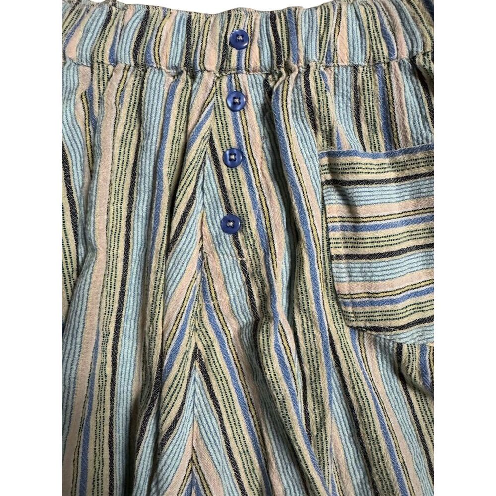 Women's Free People Striped Skirt Multicolor Size S Elastic Waistband - Picture 2 of 6